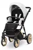 Kunert Ivento Glam 3in1  Kinderwagen in Weiß mit goldenem Produktbild-Vorschau 3