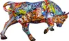 Gilde Figur, Stier, "Street Art", Graffiti, Kunstharz, Voir les images du produit 3