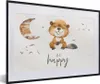 MuchoWow® Gerahmtes Poster Zitate - Glücklich sein - Kinder Produktbild-Vorschau 1