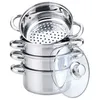 PARNÍ HRNEC KINGHOFF 5 PRVKŮ. 22 cm KH-3329 Náhled obrázku produktu 3