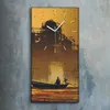 Dekor Leinwand Uhr Wandbilder Kunstdruck 30x60 Kunst Mann Produktbild-Vorschau 2