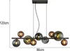 Globo Lighting Hängeleuchte Metall grau matt, 9x G9 LED Produktbild-Vorschau 4