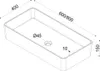 doporro Lavabo da Appoggio Rettangolare in Marmoresina Anteprima dell’immagine prodotto 7