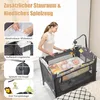 4 in 1 Kinderreisebett Klappbar, Babybett Höhenverstellbar Produktbild-Vorschau 6