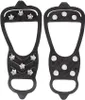 A pair of black anti-slip grips for shoes, designed to provide traction on ice and snow. Anteprima dell’immagine prodotto