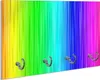 Wallario Handtuchhalter aus Glas, Motiv: Regenbogenmuster - Produktbild-Vorschau 1
