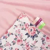 Roses & Smokey Pink Soft Velvet Neugeborene Decke 55x75cm Produktbild-Vorschau 4