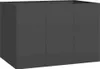 A dark gray planter box with three visible panels on the front. Anteprima dell’immagine prodotto