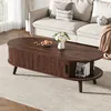 Sweiko salontafel, 120 x 50 x 39,5 cm, met verstelbare Productafbeelding-voorbeeld 4