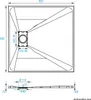 Heilmetz Duschwanne 80x80cm Duschtasse Steinoptik Produktbild-Vorschau 8