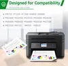 A printer is shown with papers displaying charts and graphs, suggesting its use for printing documents. Produktbild-Vorschau