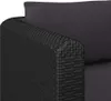 vidaXL 2-częściowa sofa ogrodowa z poduszkami z czarnego Podgląd zdjęcia produktu 11