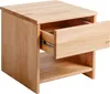A wooden nightstand with an open drawer. Produktbild-Vorschau