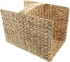 Panier à bois de cheminée en jacinthe d'eau, panier à bois Voir les images du produit 2