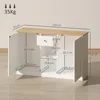 Credenza HOMCOM con cassetto, 2 ante e 2 ripiani aperti Anteprima dell’immagine prodotto 3