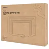 A cardboard box packaging for a set of cutting boards. Produktbild-Vorschau