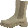 A single beige boot is shown against a white background. Náhled obrázku produktu