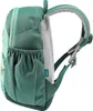 Side view of a green children's backpack. Podgląd zdjęcia produktu
