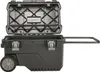 A black rolling toolbox with the lid open, shown from a side angle. Anteprima dell’immagine prodotto