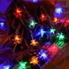 LED Stern Schneeflocke Lichterkette Batteriebetrieben Innen Produktbild-Vorschau 4