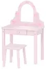 AIYAPLAY Kindermake-up tafel set 2-in-1: een kaptafel en Productafbeelding-voorbeeld 1