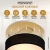 MONZANA® Deckenlampe Stoff Wohnzimmer Schlafzimmer E27 Produktbild-Vorschau 6