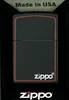 Zippo Benzin-Feuerzeug schwarz matt, rote Border 60001437, Produktbild-Vorschau 1