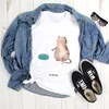 Mr. & Mrs. Panda Größe L T-Shirt Katze Fressen - Weiß - Produktbild-Vorschau 2