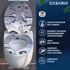 CASARIA® Abattant WC Frein de Chute Forme O en Bois MDF - Voir les images du produit 2