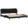vidaXL Struttura letto con LED senza materasso "Hvar" nero Anteprima dell’immagine prodotto 3