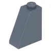 LEGO® 2x1x2 Tuiles inclinées Gris foncé pour toit - 60481 Voir les images du produit 4