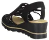 Rieker Damen Sandalette Schwarz Voir les images du produit 30