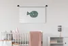 MuchoWow® Wandteppich Wandbehang Fisch - Grün - Pastell Produktbild-Vorschau 2
