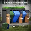 Abri pour poubelles avec jardinière, armoire de jardin à 3 Voir les images du produit 5