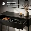 Konsola stolik loftowy MODENA 1 szuflada 80 cm Czarna Podgląd zdjęcia produktu 5