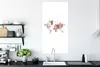 MuchoWow® Poster Weltkarte - Rosa - Farbe 60x120 cm - Produktbild-Vorschau 3