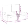 Gartensofa ohne Armlehnen mit Kissen 2-Sitzer Massivholz Produktbild-Vorschau 9