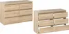 Kommode mit 6 Schubladen Sonoma Eiche 100x33,5x71,5 Produktbild-Vorschau 6