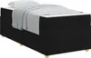 vidaXL Struttura letto con materasso nero 90 x 190 cm in Anteprima dell’immagine prodotto 1
