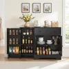 COSTWAY Küchenschrank, Sideboard auf Rollen, Buffetschrank Produktbild-Vorschau 2