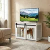 COSTWAY Hundekäfig Möbel, 80 cm Schwere Hundebox mit Produktbild-Vorschau 8