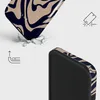 A phone case is shown in a dynamic pose, appearing to be dropped and impacting a surface, with icons indicating protection and upward movement. Náhled obrázku produktu