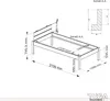 TUGA-Holztech Pfostenbett (Fichte) "Daybett" Massivholz 100 Produktbild-Vorschau 4