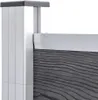 vidaXL Elemento di recinzione WPC 95x186 cm grigio Anteprima dell’immagine prodotto 3