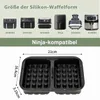 VINATO 2er Set Waffel Silikonform für Heißluftfritteuse | Produktbild-Vorschau 2
