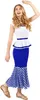 Costume gallico da donna blu e bianco - L Anteprima dell’immagine prodotto 1