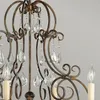 Żyrandol Chateau kawowy 6xE14x60W kryształ Podgląd zdjęcia produktu 4