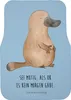 Mr. & Mrs. Panda Fußmatte Auto Schnabeltier Mut - Blau Produktbild-Vorschau 1