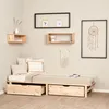 Homestyle4u drevená posteľ z paliet 90x200 s lamelovým Náhľad obrázku produktu 18