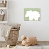 Wanddeko 40x30 cm - Kinder Dino - Triceratops - Grün, Produktbild-Vorschau 5